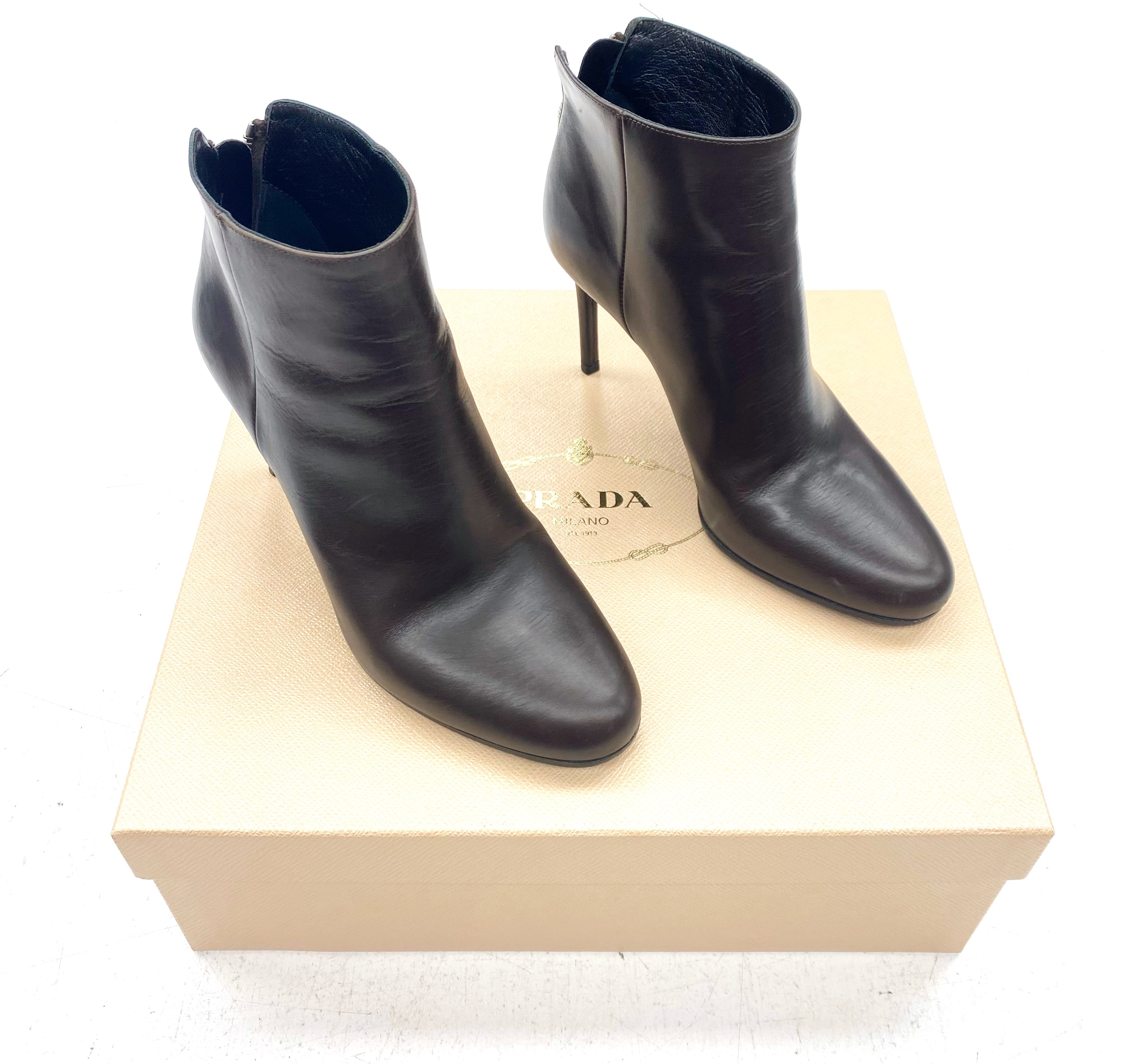 Clothes Mentor Bloomington, Illinois, Boots Luxury Designer By Prada  Size: 7