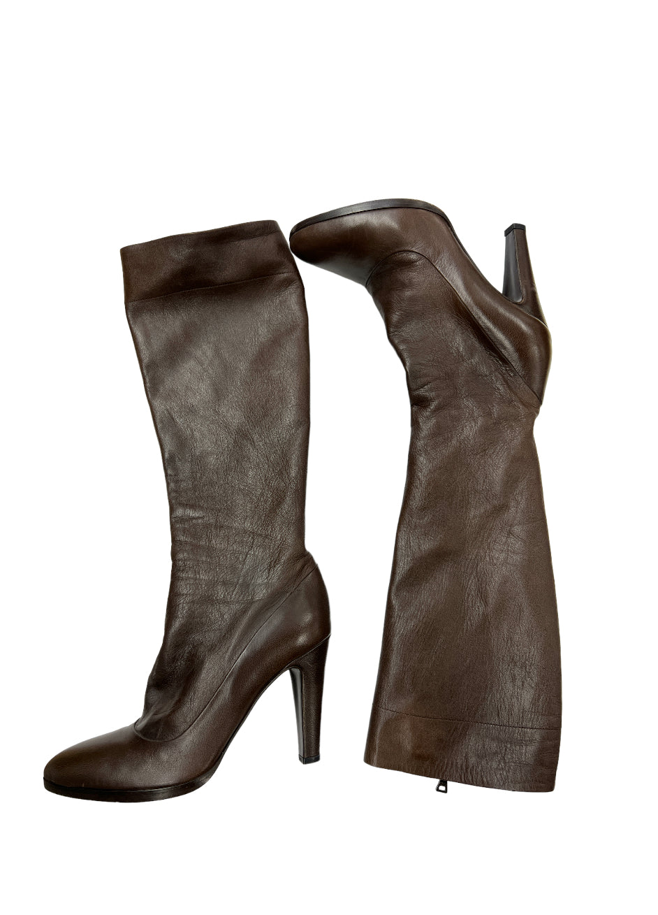 Clothes Mentor Mayfield Heights, Ohio, Boots Luxury Designer By Prada  Size: 8.5