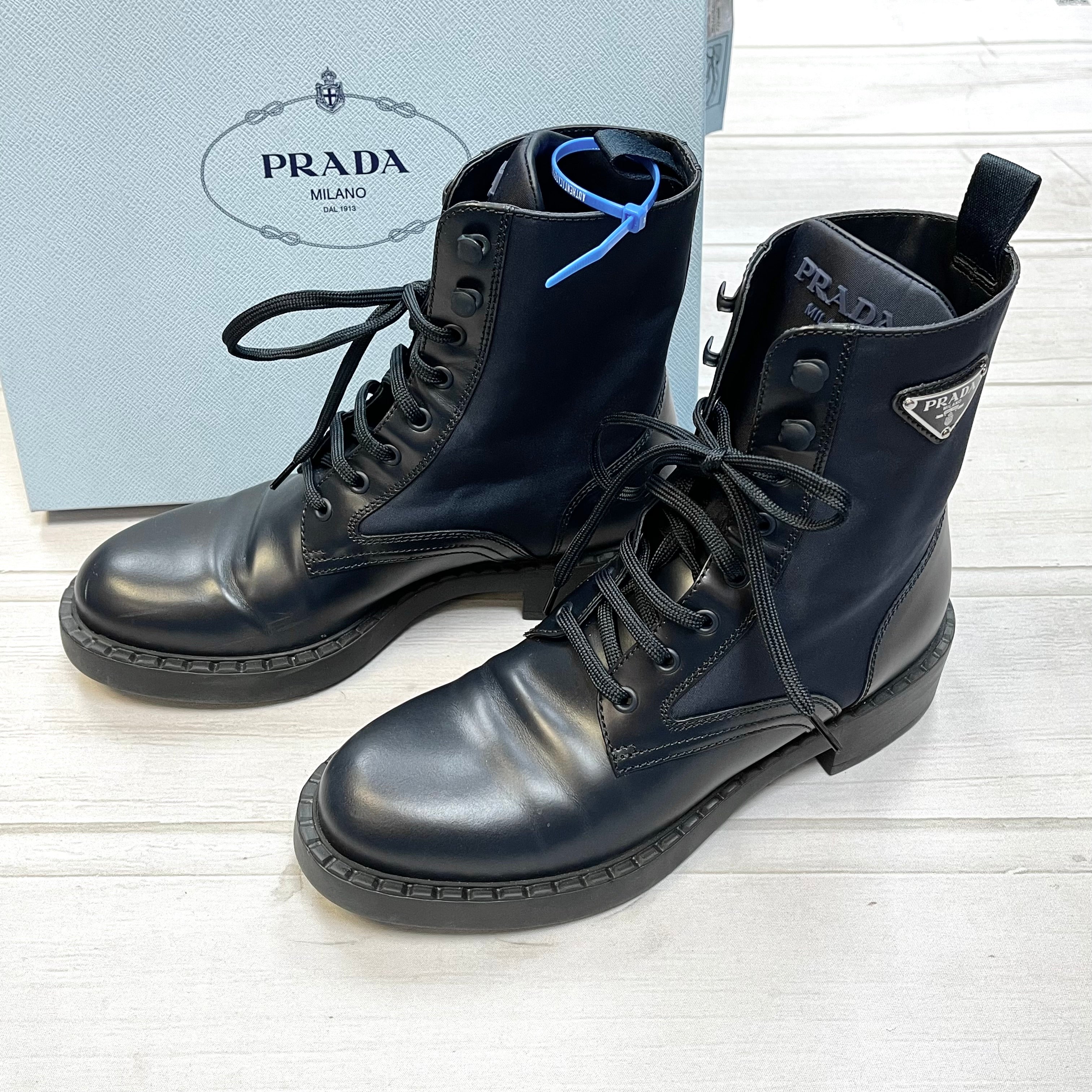 Clothes Mentor West Chester, Pennsylvania, Boots Luxury Designer By Prada  Size: 9.5