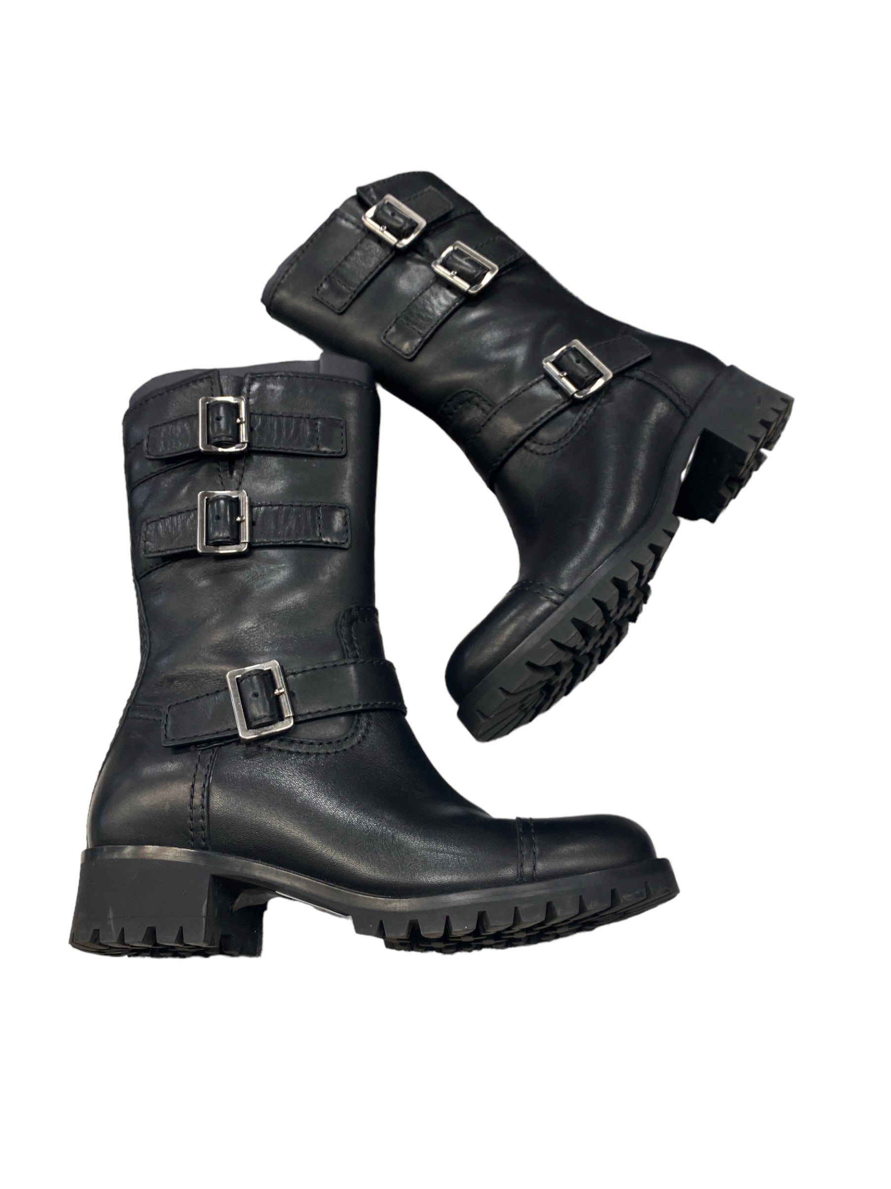 Clothes Mentor Novi, Michigan, Boots Luxury Designer By Prada Size:37.5