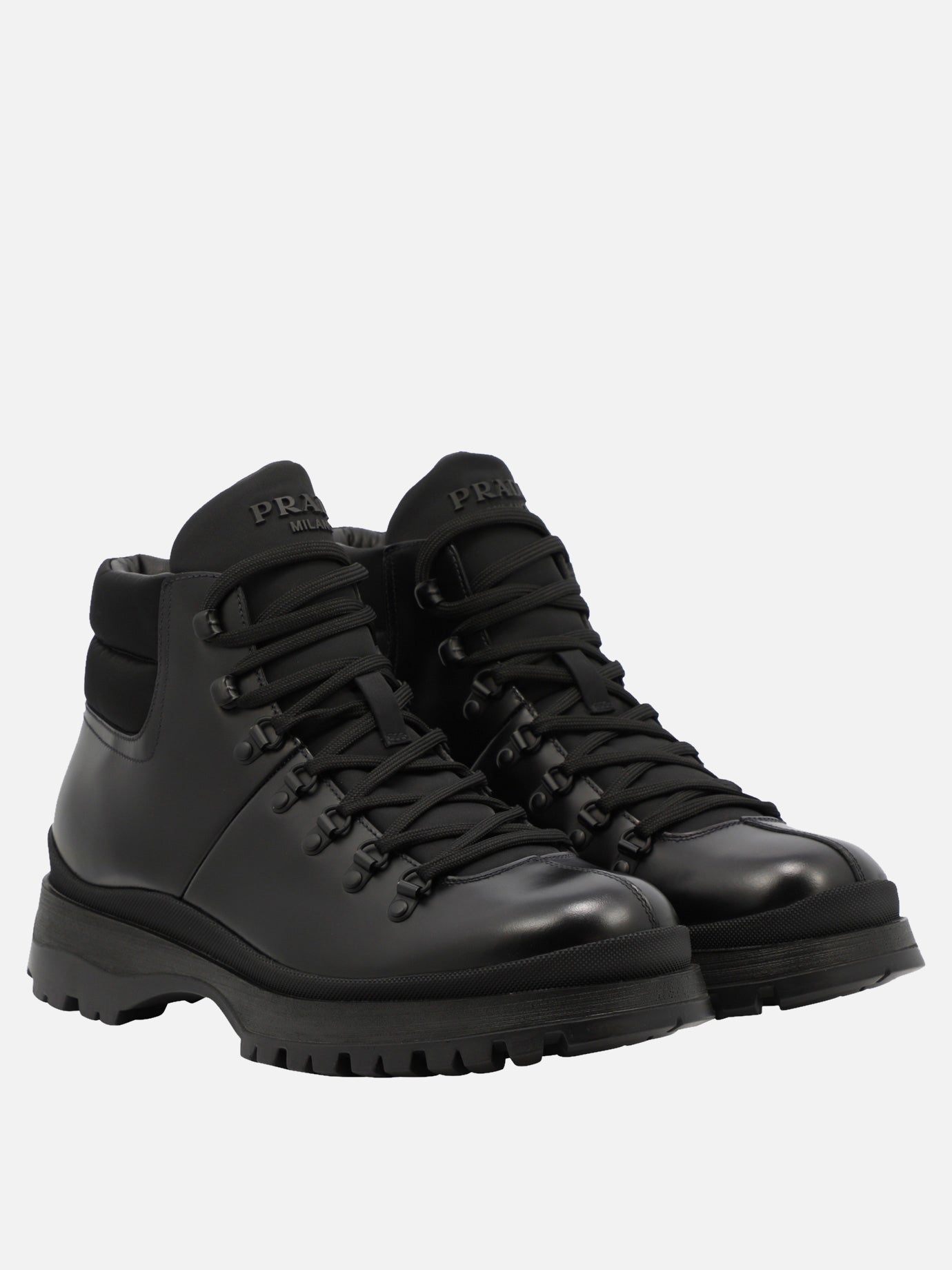 PRADA, "Brixxen" combat boots