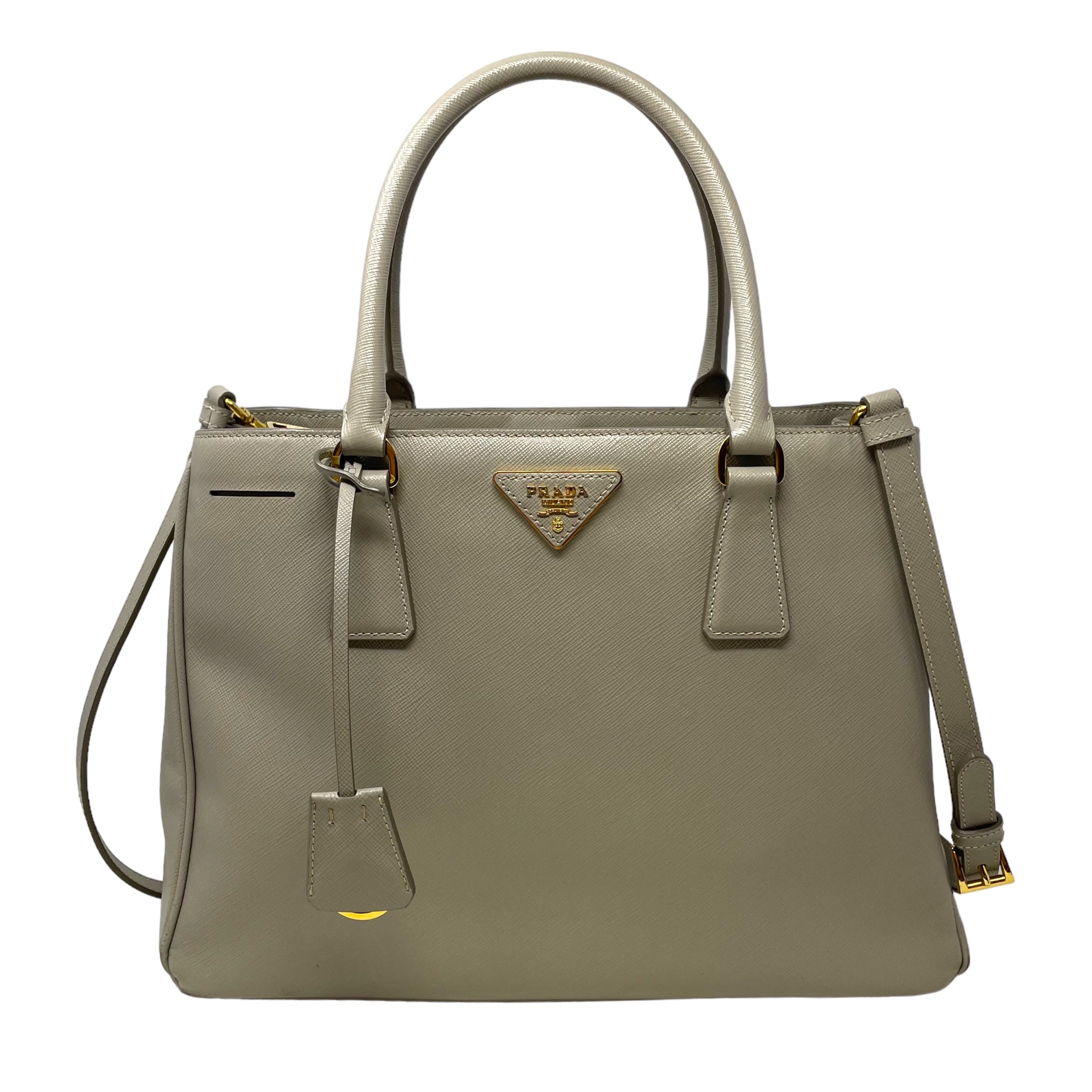 Clothes Mentor Asheville, North Carolina, Galleria Saffiano Leather Handbag Luxury Designer By Prada  Size: Medium