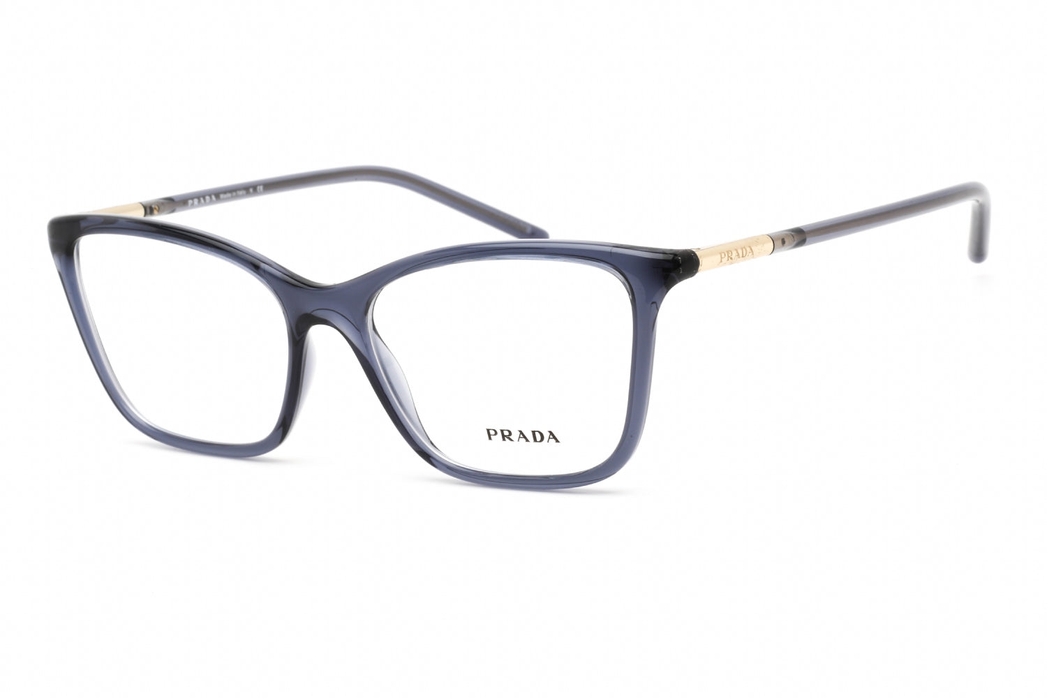 VPID-10042, Prada  0PR 08WV Eyeglasses Transparent Blue/Clear demo lens