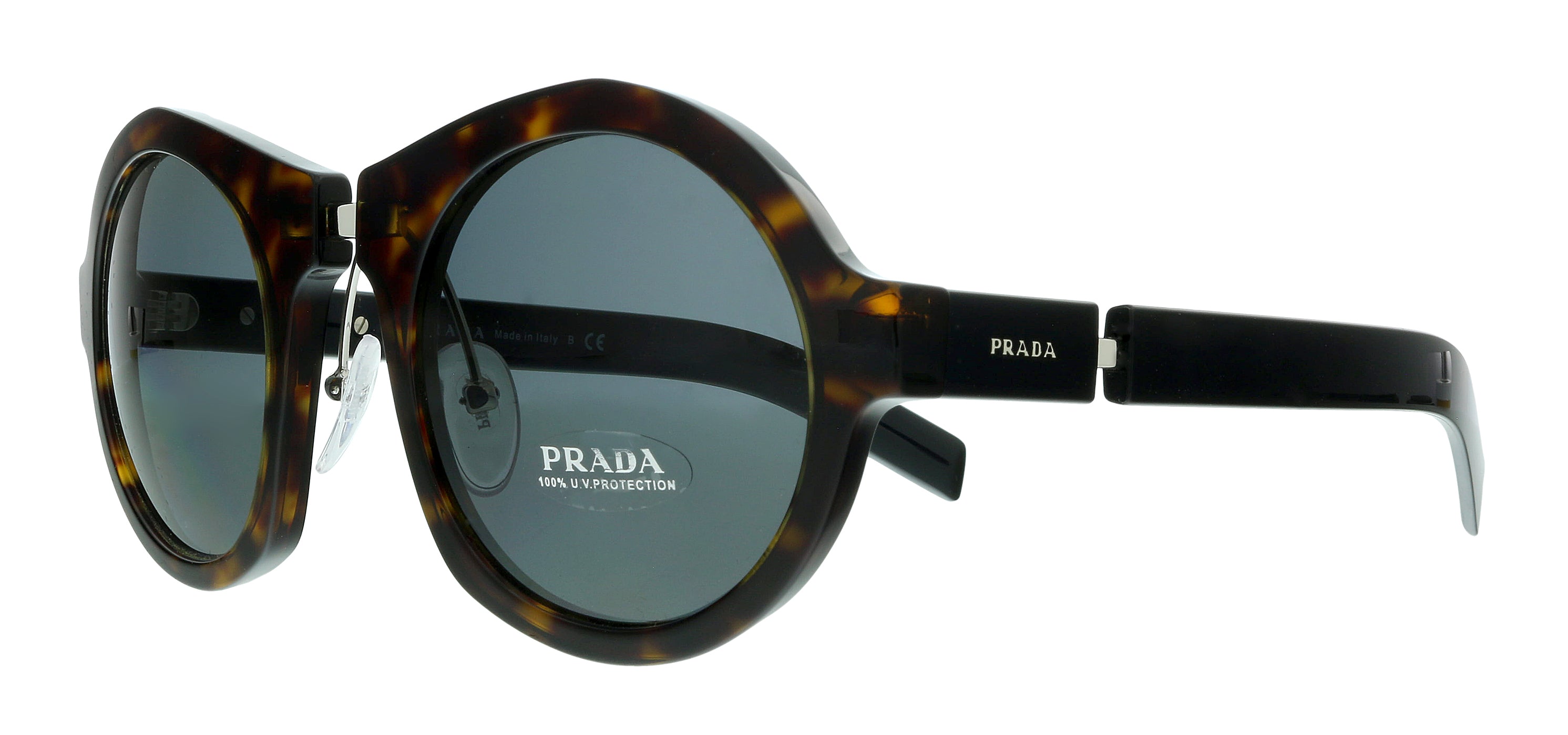 VPID-10019, Prada  0PR 10XS 2AU5S0 Catwalk Dark Havana  Round Sunglasses