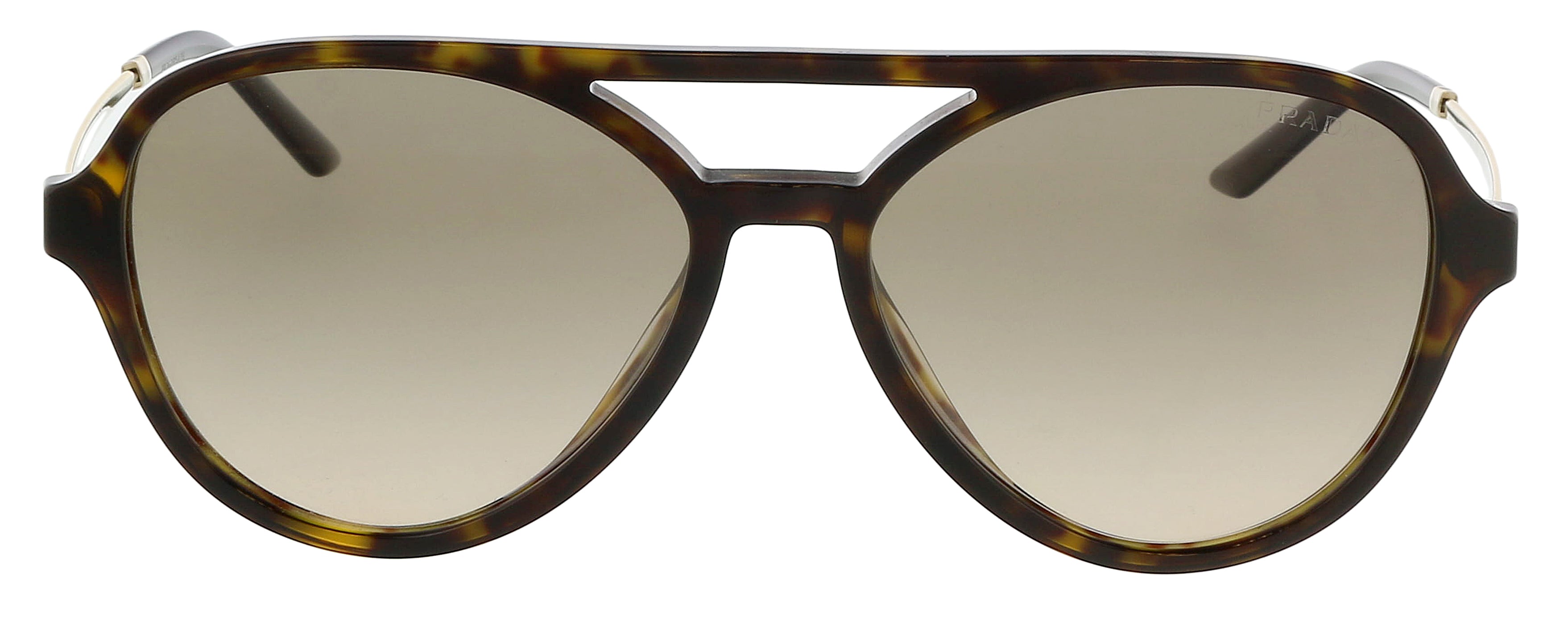 VPID-10019, Prada 0PR 13WS 2AU3D057 Aviator Full Rim Havana Sunglasses