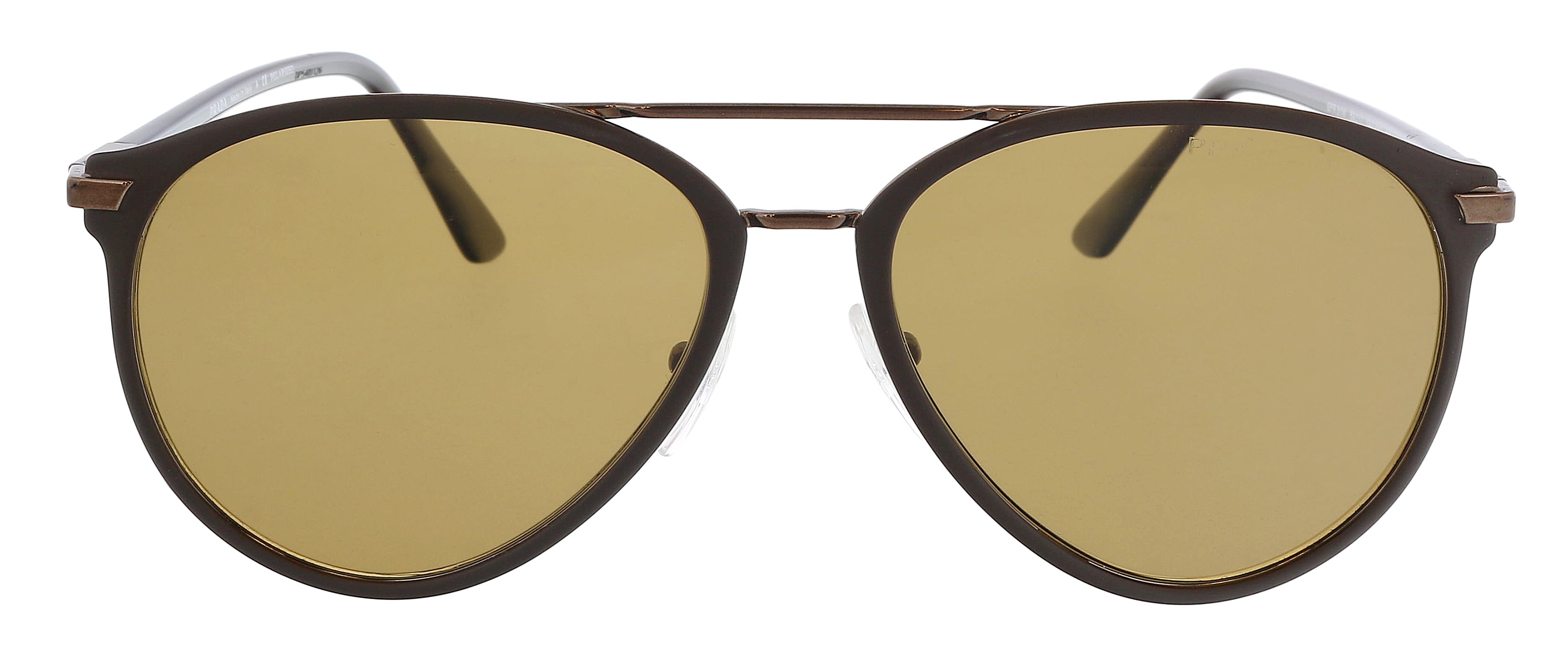 VPID-10019, Prada 0PR 51WS GAP01D59 Aviator Full Rim Matte Brown Sunglasses