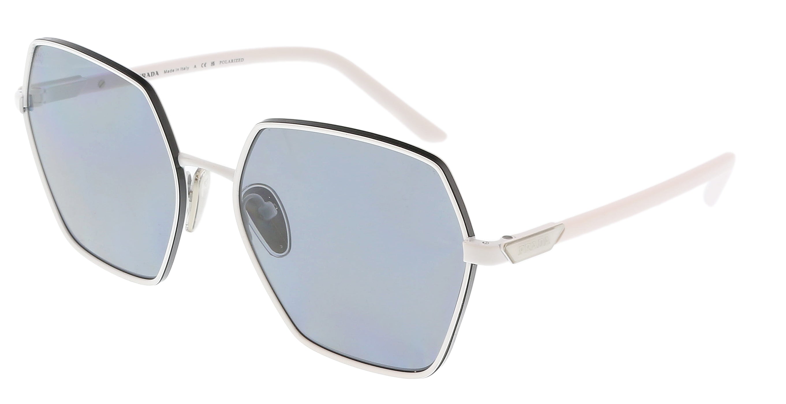 VPID-10019, Prada 0PR 56YS 4615Z1 White Square Full Rim Sunglasses