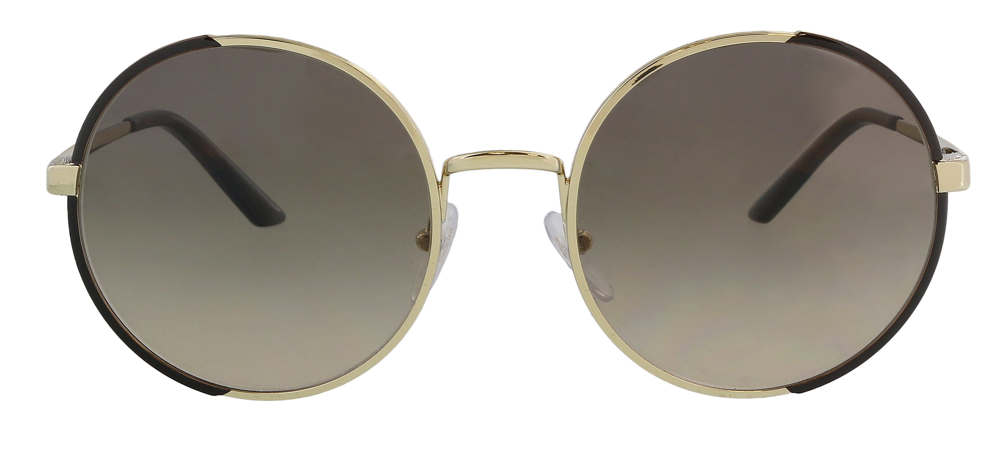 VPID-10019, Prada 0PR 59XS KOF3D057 Full Rim Pale Gold Round Sunglasses