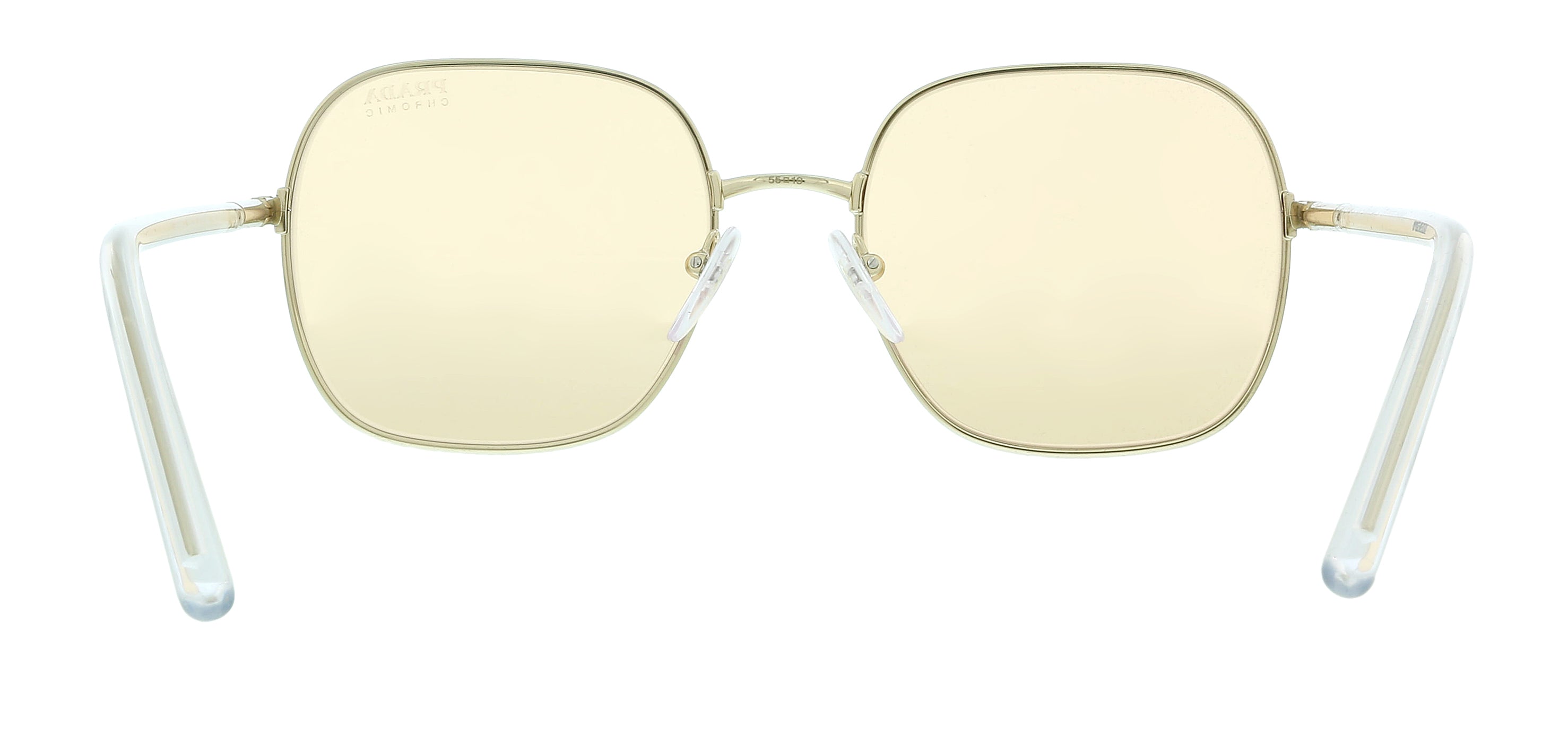 VPID-10019, Prada  0PR 67XS ZVN09D PALE GOLD Pillow Square Sunglasses