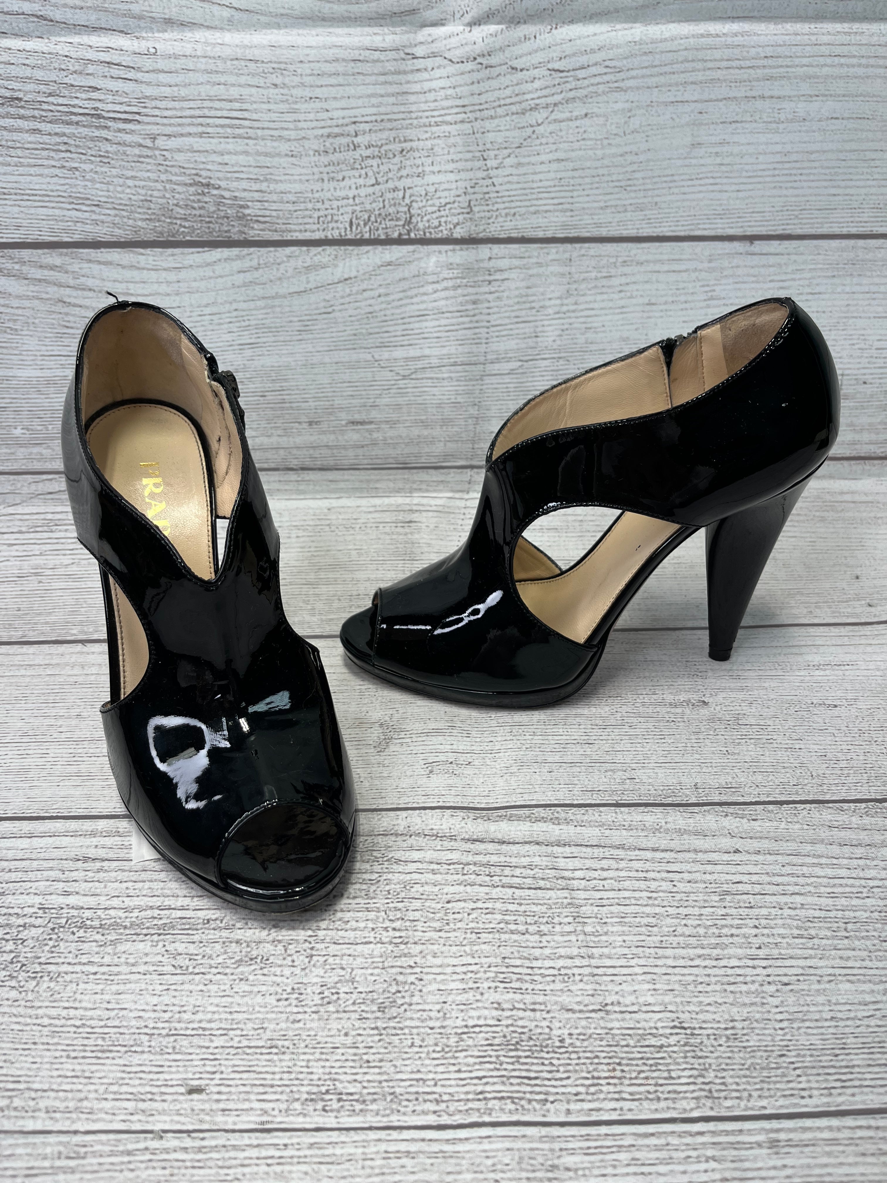 Clothes Mentor St. Louis, Missouri, Prada Black Patent Peep-Toe Now 30% OFF  Size: 6.5