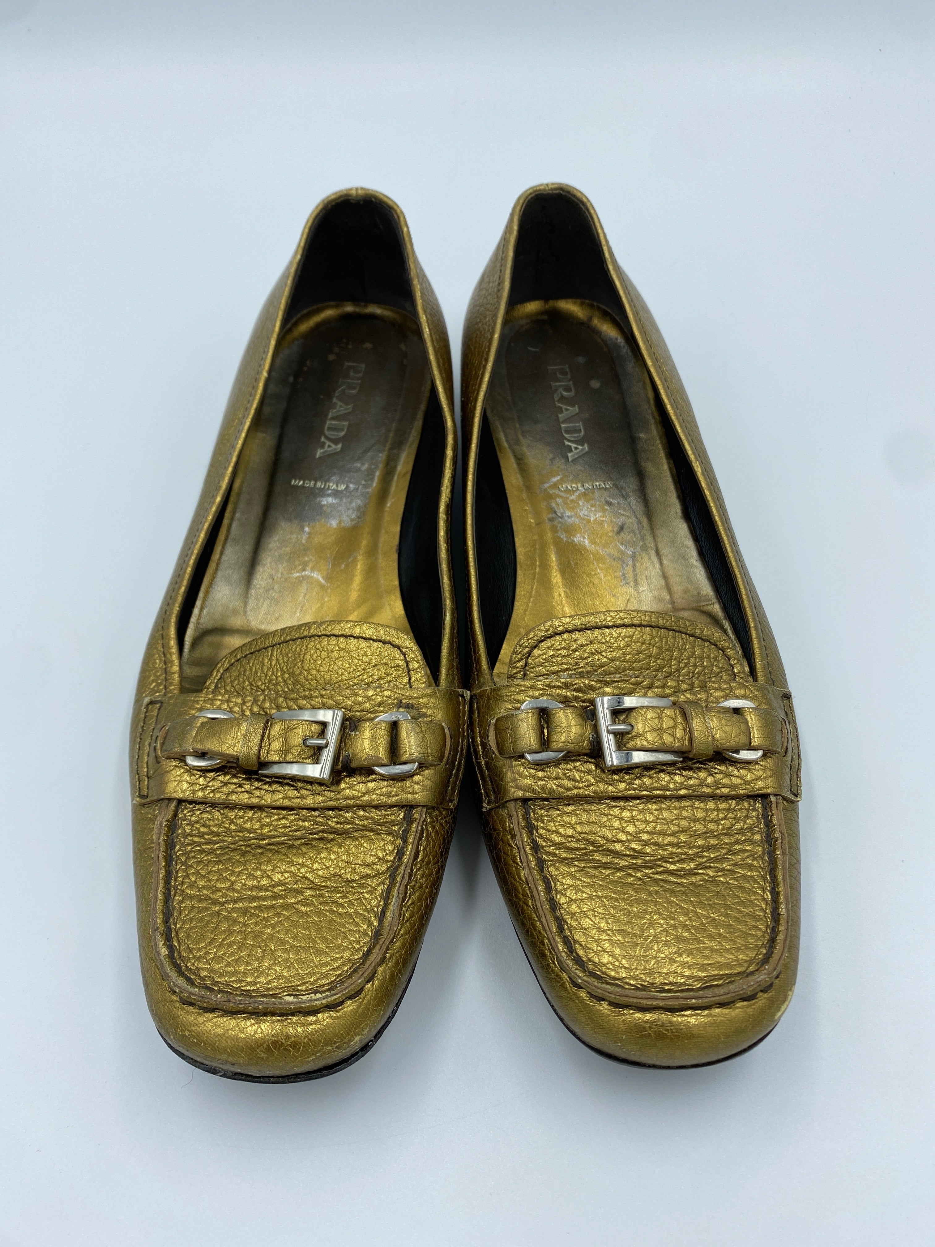 Clothes Mentor St. Louis, Missouri, Prada Leather Loafers - 30% Off @ Checkout! Size: 9