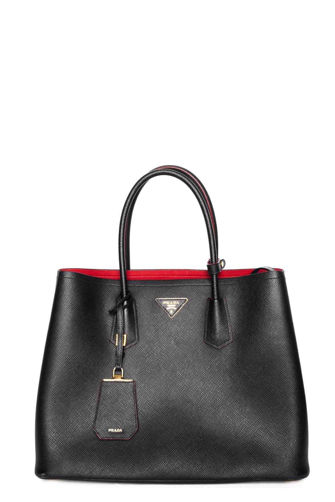 PRADA, Prada Saffiano Cuir Double Tote