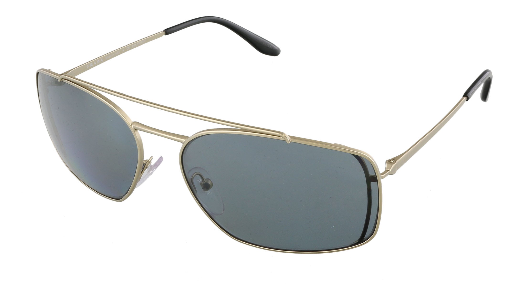 VPID-10019, Prada Silver Rectangular PR 64VS  1BK5Z1 Sunglasses