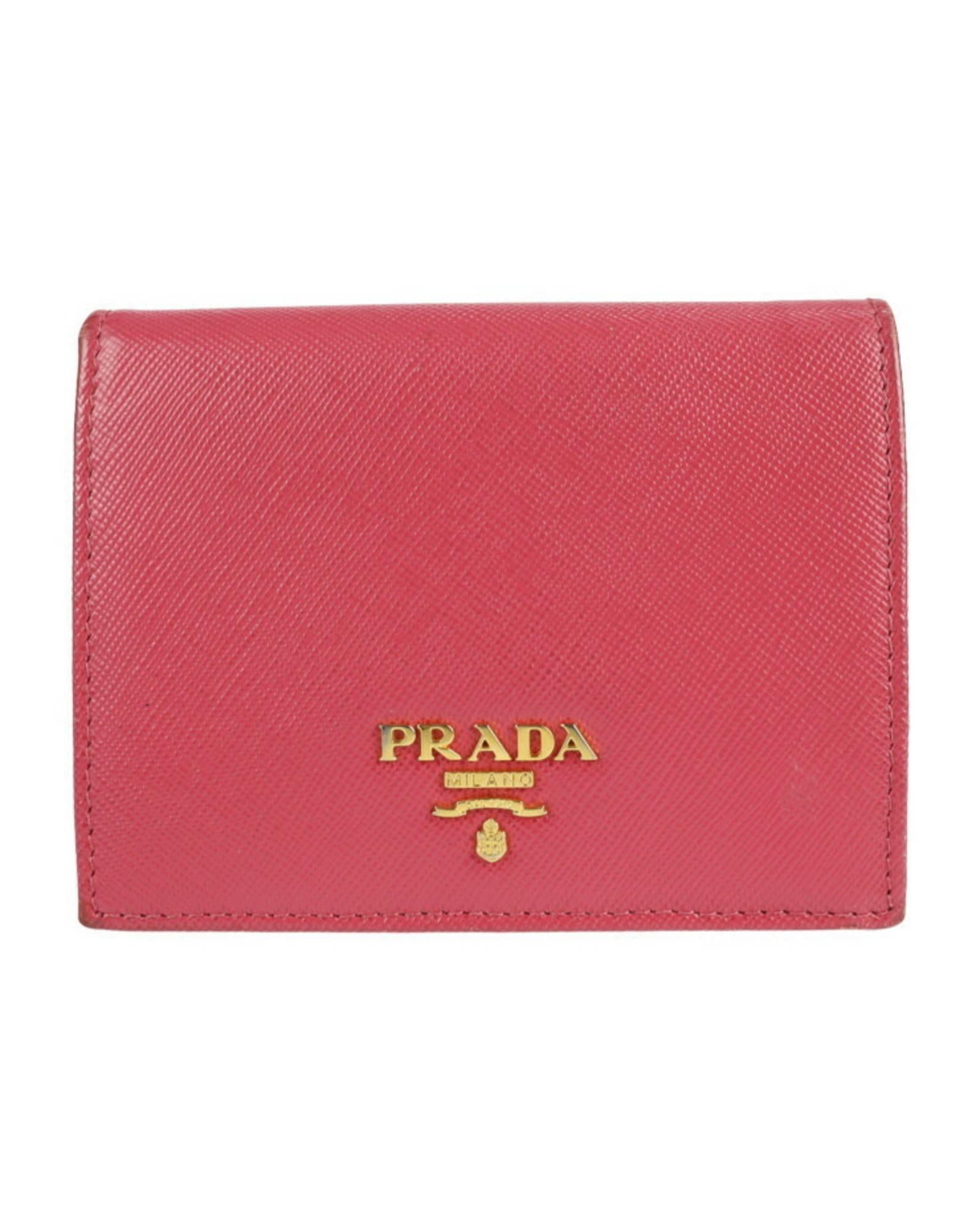 VPID-10042, Pre Loved Prada  Pink Wallet Pink Unisex