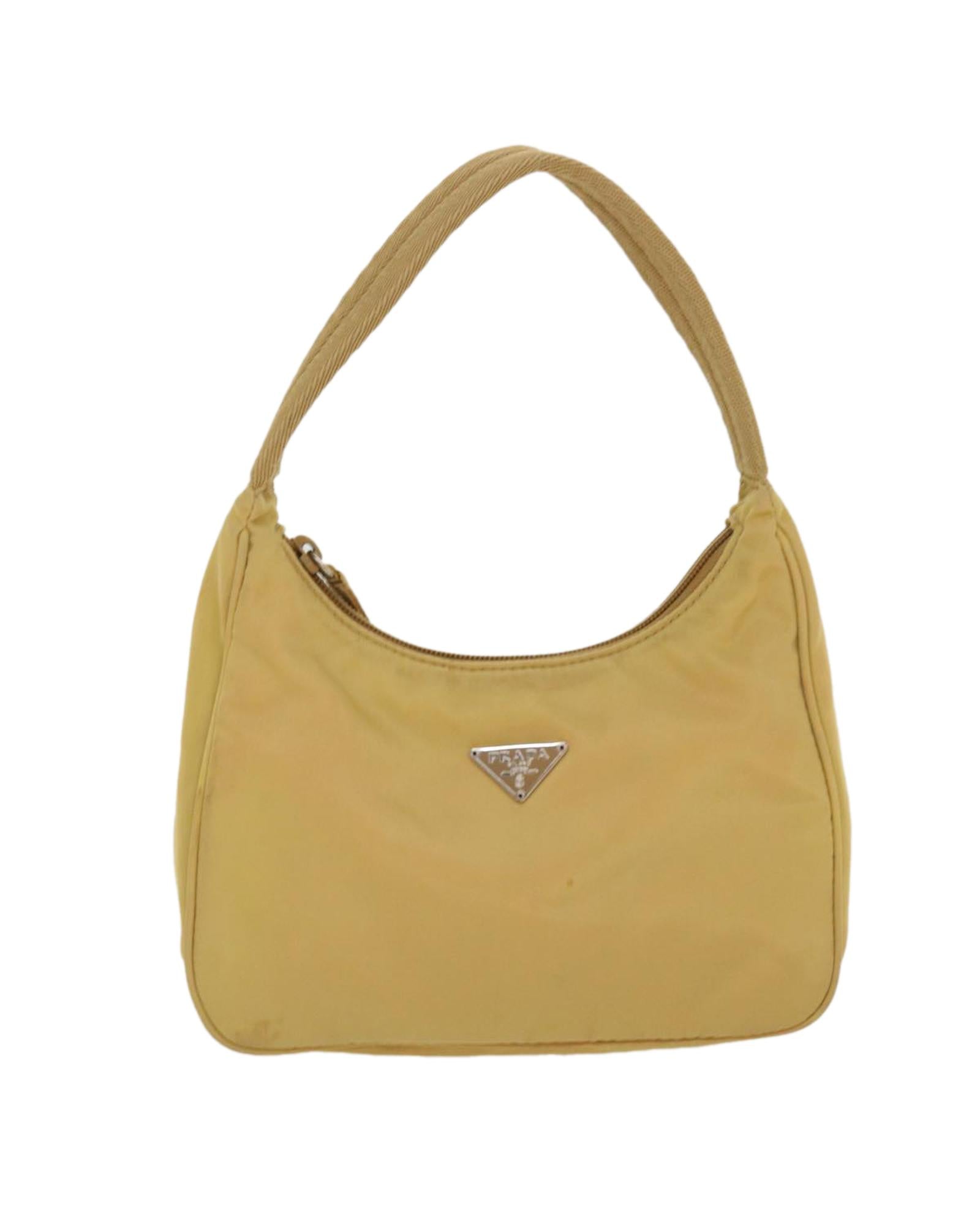 VPID-10042, Pre Loved Prada  Yellow Handbag Yellow Women